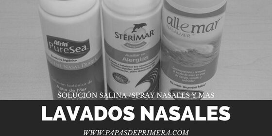 Spray para la congestión nasal: lavado de la nariz del bebé