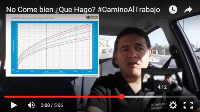 Niño que no quiere comer y está muy delgado