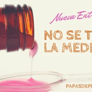 Niño que no se toma las medicinas