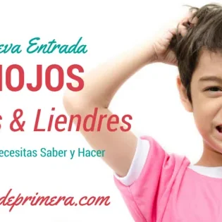 Piojos, ninfas y liendres en el cabello infantil